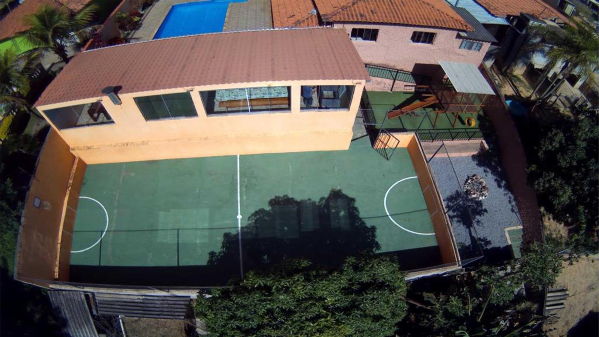 Chacara Bella Vida Com Piscina Churrasqueira Salao De Festas Fogao A Lenha Quadra Aracariguama Exterior foto